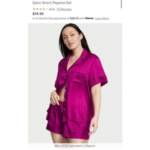 Victoria’s Secret Satin Short Pajama Set